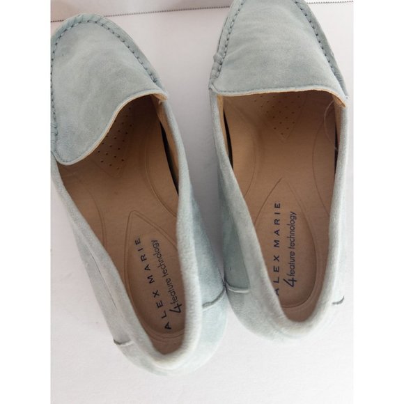 ALEX Marie Suede Mint Green Size 7.5 Padded Loafer EUC - Picture 7 of 7